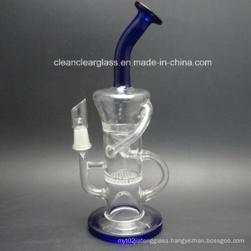 Manufacturer Wholesale Glass Water Pipe Oil Rig Recycler with 14.5mm Joint